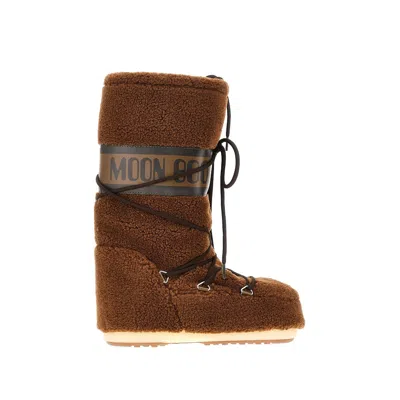 MOON BOOT 'ICON' TEDDY BOOTS