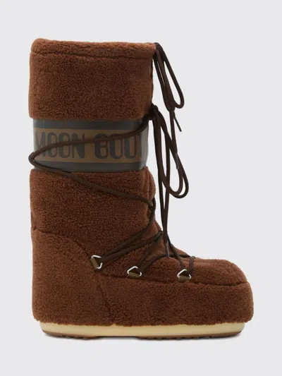 Moon Boot Icon Two-tone Mid-calf Snow Boots In Brown
