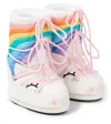 Moon Boot Icon Unicorn Printed Snow Boots In Multicoloured