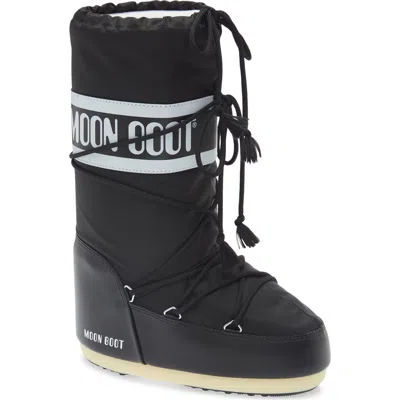 Moon Boot Icon High Nylon Boots In Black