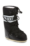 Moon Boot Icon Tall Nylon Snow Boots In Black