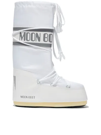 Moon Boot Icon White Nylon Boots