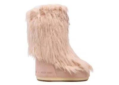 Pre-owned Moon Boot Icon Yeti Boot Sneakers In Pale Pink
