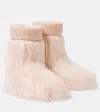 Moon Boot Icon Yeti Faux Fur-trimmed Snow Boots In Pink