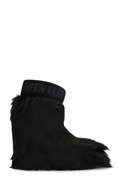 Moon Boot Icon Yeti Mid Ankle Boots In Black