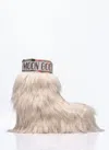 Moon Boot Mid Icon Yeti Boots In Beige