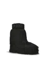 Moon Boot Icon Yeti Mid Faux Fur Ankle Boots In Black
