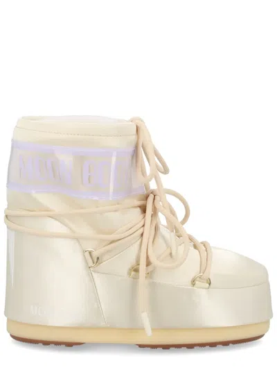 Moon Boot Ivory Polyester Boots