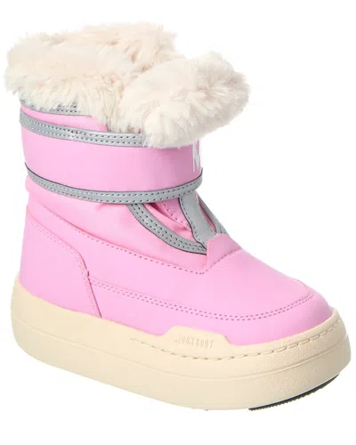 Moon Boot Jr Park Strap Boot In Pink