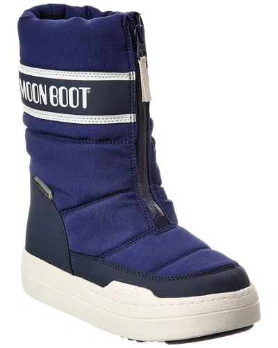 Moon Boot Kids' Jr Park Zip High Wp Boot In Blue