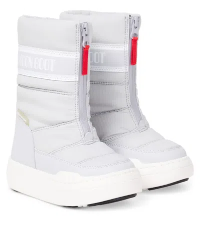 Moon Boot Kids' Junior Park Snow Boots In Gray