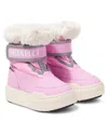 Moon Boot Park Flatform Snow Boots In Pink