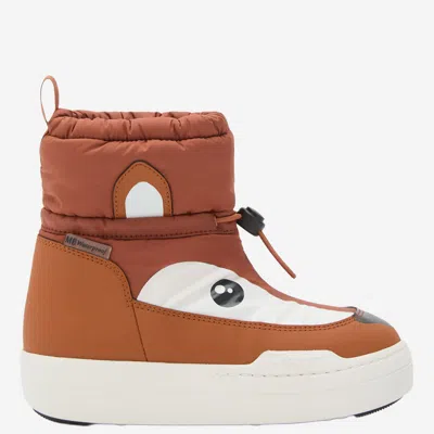 Moon Boot Kids' Junior Park Tube Mid Fox Boot In Brown