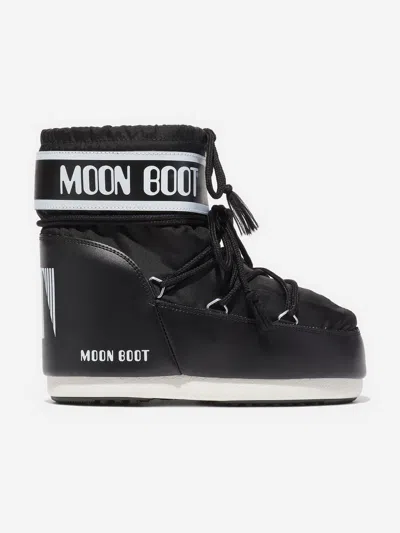 Moon Boot Kids Icon Low Boots In Black