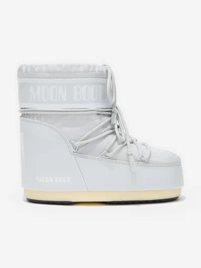 Moon Boot Kids Icon Low Boots In Grey