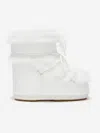 Moon Boot Kids Icon Low Faux Fur Boots In White