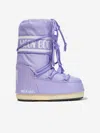Moon Boot Icon Tall Nylon Snow Boots In Purple