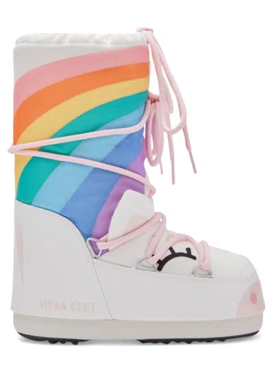 Moon Boot Kids Icon Unicorn Mini Boots In Multicolour