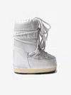 Moon Boot Kids Icon Vinile Boots Eu 27 - 30 White In White