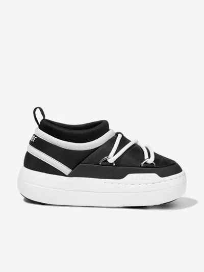 Moon Boot Icon Lace-up Sneakers In Black
