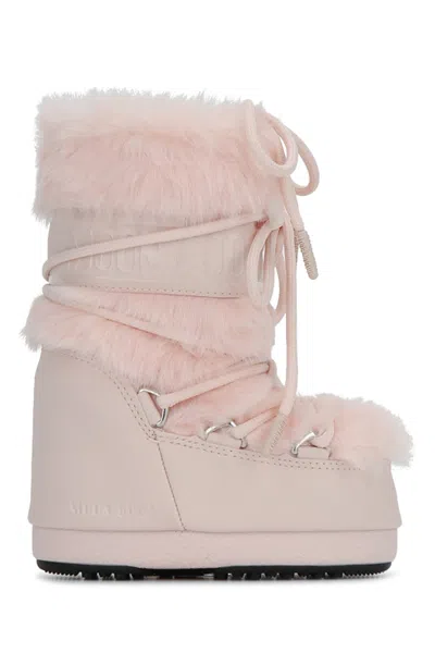 Moon Boot Mb Icon Faux Fur In Pink