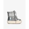 Moon Boot Silver Kids' Park Shell Snow Boots Eur 31 / 12.5 Uk In Silver