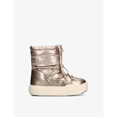 Moon Boot Ronze Kids' Park Shell Snow Boots Eur 29 / 11 Uk In Bronze