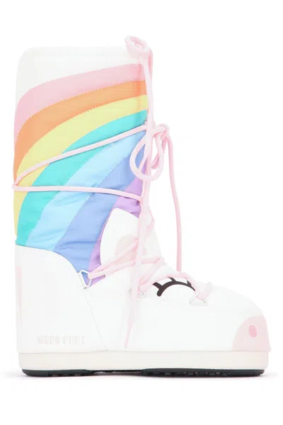 Moon Boot Kids Unicorn Icon Snow Boots In Multi