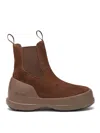 Moon Boot Luna Chelsea Suede City Capsule In Brown