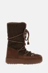 Moon Boot `mb X Guest In Residence Ltrack Knit` Boots In Brown
