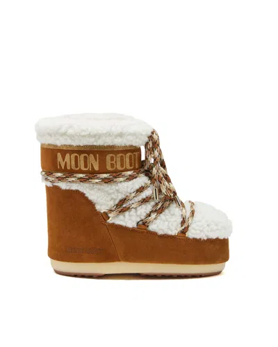 MOON BOOT LAB69 ICON LOW NOCCIOLA IN SHERLING