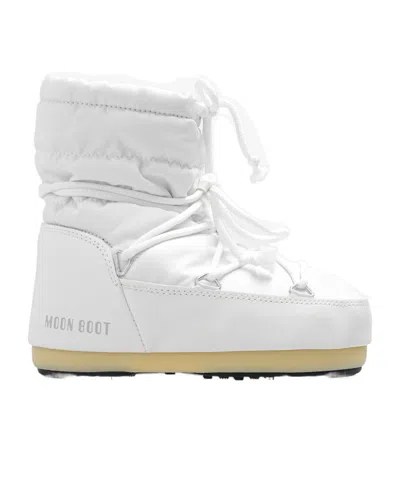 Moon Boot Lace-up Boots In White