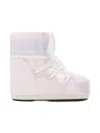 Moon Boot Lace-up Fastening Boots In Pink