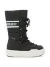 Moon Boot Lace-up Padded Snow Boots In Black