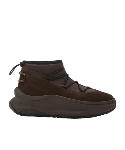 Moon Boot Lace-up Platform Hi-tops Sneakers In Brown