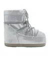 Moon Boot Icon Glitter Lace-up Short Snow Boots In Gray