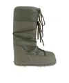 Moon Boot Lacing Snow Boots In Green