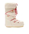 Moon Boot Icon Faux-fur Beads Boots And Ankle Boots In Nude