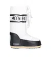 Moon Boot Icon Shell And Faux Leather Snow Boots In White