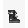 Moon Boot Lack Kids' Jtrack Shell Snow Boots Eur 34 / 2 Uk In Black