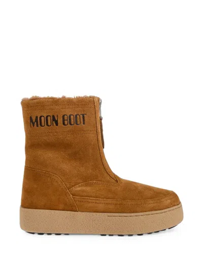 Moon Boot Lara Ankle Boots In Gold