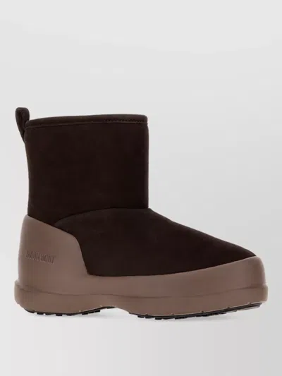 Moon Boot Leather Mezzaluna Mid Ankle Boots