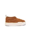Moon Boot Kids Park Soft Suede Shoes In 褐色