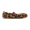 Moon Boot Leopard-print Cowhide Ballet Flat In Brown