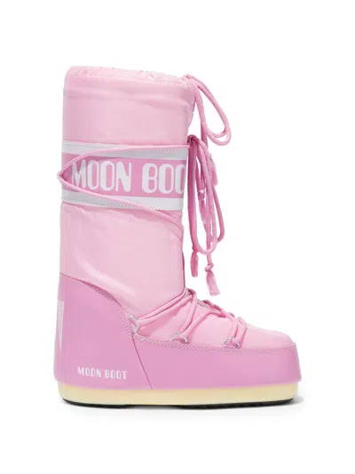 Moon Boot Babies' Little Kid's Icon Padded Nylon Boots In Pink