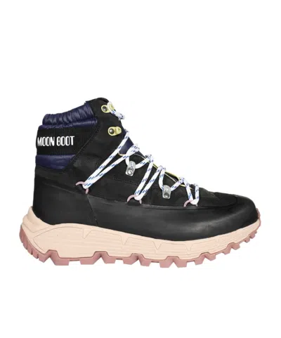 Moon Boot Logo Ankle Boots In Black