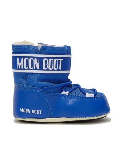 Moon Boot Babies' Logo-band Boots In Blue