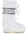 Moon Boot Icon Shell And Faux Leather Snow Boots In White