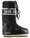 Moon Boot Icon Tall Nylon Snow Boots In Black