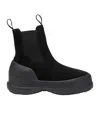 Moon Boot Luna Ankle Boots Elastic Side Panels In Black